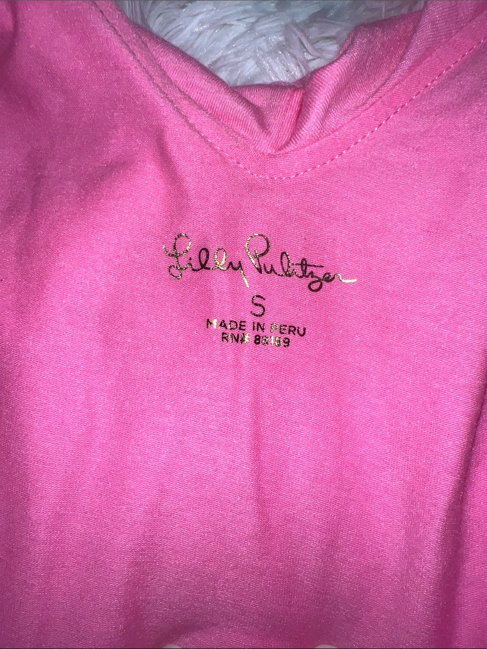 Lilly Pulitzer Alessa Pink Ruffle Top Size Small - Picture 3 of 4